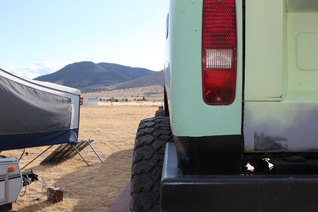 Tire stick-out