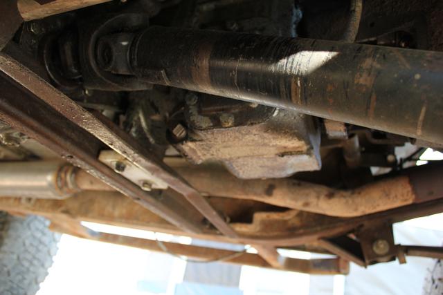 Front driveshaft has a CV
