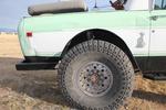Rear tire clearance with shock fully compressed
