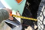 Fender clearance on front tire at full bump
