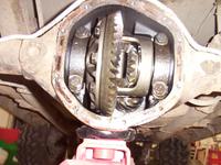 Rear 4.09 R&P has some pinion damage