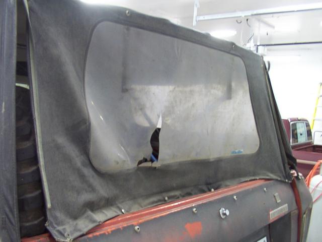 Hole from a toolbox last winter..