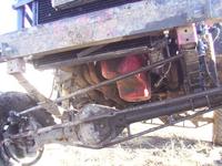 Steering linkage, oil pan, truss