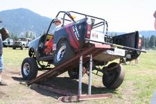 Tom runs Little Devil up the RTI ramp backwards