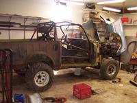 Making sure the tilting front clip works with the fenders bolted on.  It's a little difficult to open with the fenders wanting t