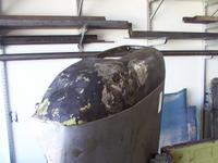 End-cap in position for welding