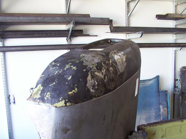 End-cap in position for welding