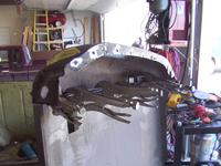 Lots of vice grips to hold it together