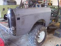 Beginning installation on the passenger side
