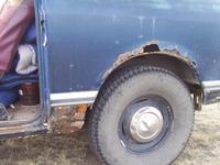 Rear wheel arch and rocker have some rust
