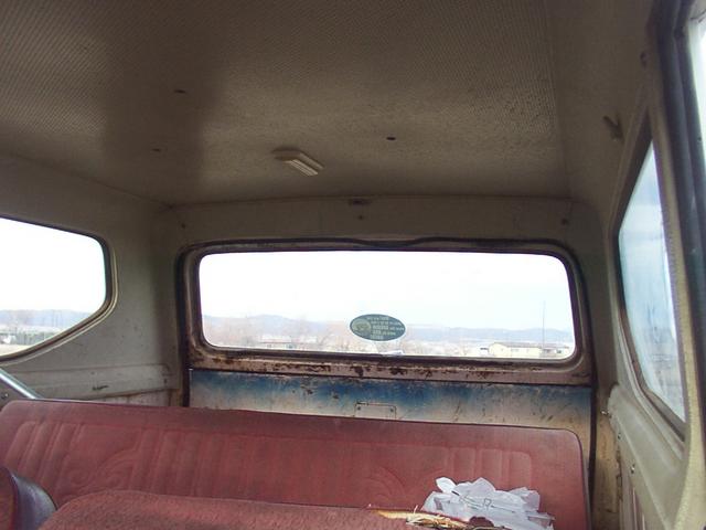 Headliner is in pretty good shape with the side trim in place.