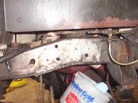 Outside frame rail cracks welded up and ground down