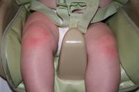 Ouch!  Crawling is hard on the knees..