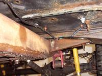 Passenger side mount is tearing from the frame at the top, and pushing in at the bottom as well