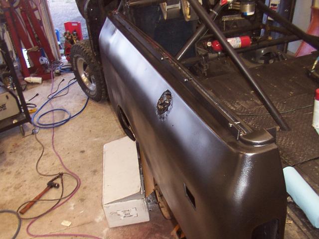 Third coat of ZR on, 6/15.  Shows the upper quarter 'capturing" mechanism.