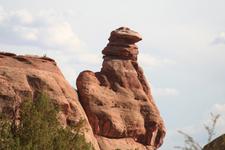 Kokopelli Rock on the way to Gemini Bridges or Bull Canyon