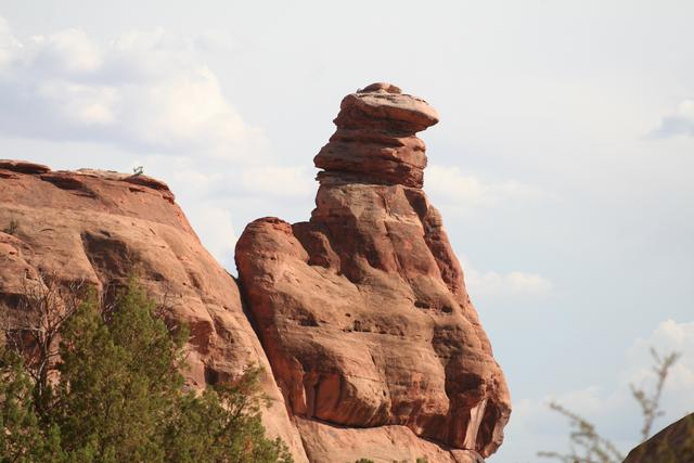 Kokopelli Rock on the way to Gemini Bridges or Bull Canyon