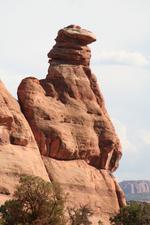 Kokopelli Rock on the way to Gemini Bridges or Bull Canyon