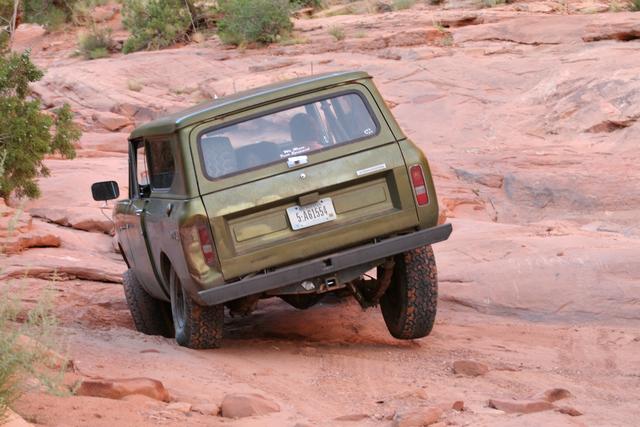 Stuck at the end of Bull Canyon - rear view
