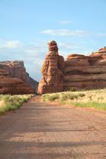 Kokopelli Rock on the way out