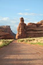 Kokopelli Rock on the way back out