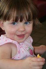 Lunch at the Moab Diner - Joleigh feeds Dad some of her left over grilled cheese