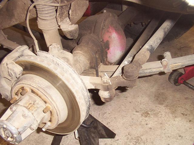 Another view with the tire/wheel combo removed