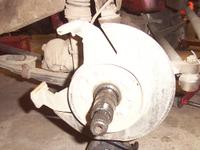 Leaving a spindle with caliper bracket and dust shield