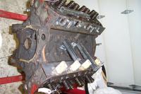Both flanged bolted in place