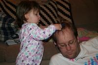 November 23rd, 2007 - Combing Dad's Hair