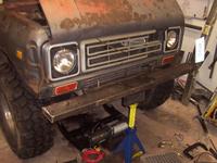 2x6 winch plate/bumper set in place