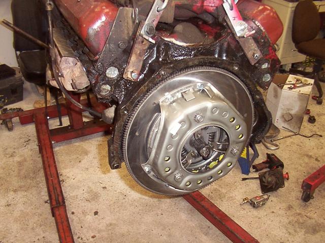 Pressure plate installed